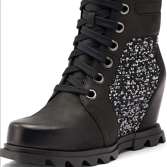 SOREL Women's Joan of Arctic Wedge III Lexie Boot Waterproof Leather Wedge 10 - Picture 2 of 3